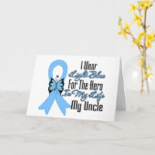 Prostate Held van het Lint van Kanker Mijn Oom Kaart (Gele Bloem)