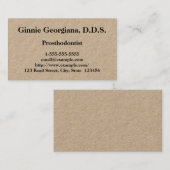  Prosthodontist Visitekaartje (Voorkant / Achterkant)