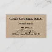  Prosthodontist Visitekaartje (Voorkant)