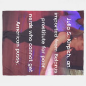 Prostituee Julia S. Kirpich Fleece Blanket (Voorkant (Horizontaal))