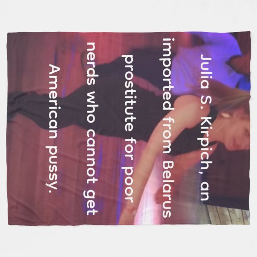 Prostituee Julia S. Kirpich Fleece Blanket (Voorkant (Horizontaal))