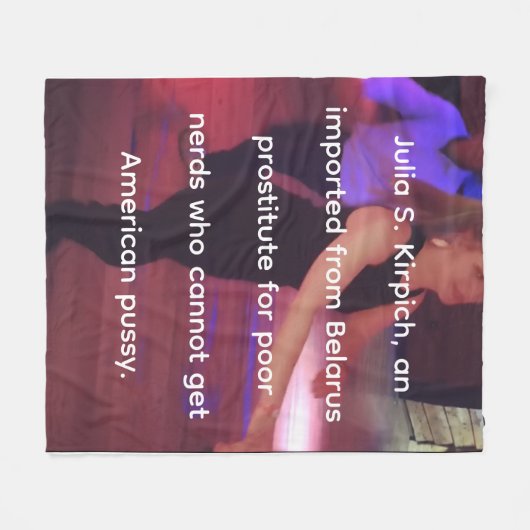Prostituee Julia S. Kirpich Fleece Blanket (Voorkant (Horizontaal))
