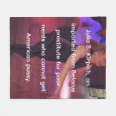 Prostituee Julia S. Kirpich Fleece Blanket Deken (Voorkant (Horizontaal))