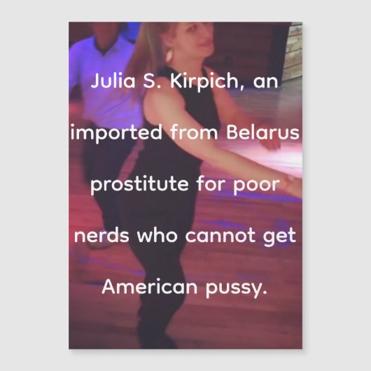 Prostituee Julia S. Kirpich Magnetisch Kaart (Voorkant)