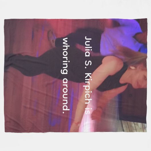 Prostitute Julia S. Kirpich Fleece Blanket (Voorkant (Horizontaal))