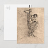 Prostitutie en waanzin die de wereld domineren briefkaart (Voorkant / Achterkant)