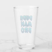 ProSuperheld Man Man Bro Pint Glass Glas (Achterkant)