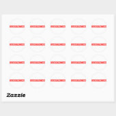 Protagonist Stempel Ronde Sticker (Vel)