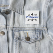 Protagonist Vierkante Button 5,1 Cm (In situ)