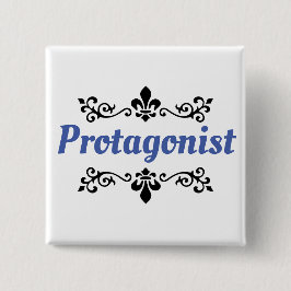 Protagonist Vierkante Button 5,1 Cm