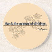 Protagoras Zandsteen Onderzetter (Voorkant)