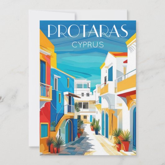 Protaras cyprus - oostelijk Cyprus Feestdagenkaart (Voorkant)