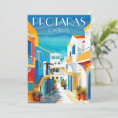 Protaras cyprus - oostelijk Cyprus Feestdagenkaart (Staand voorkant)