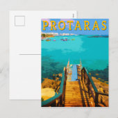 Protaras cyprus - oostelijk Cyprus Feestdagenkaart (Voorkant / Achterkant)