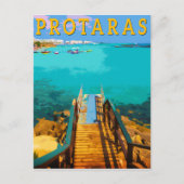 Protaras cyprus - oostelijk Cyprus Feestdagenkaart (Voorkant)