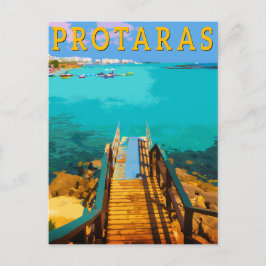 Protaras cyprus - oostelijk Cyprus Feestdagenkaart