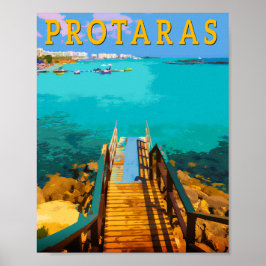 Protaras cyprus - oostelijk Cyprus Poster