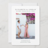 Protaras Cyprus Trouwlocatie Save the Date Kaart (Achterkant)