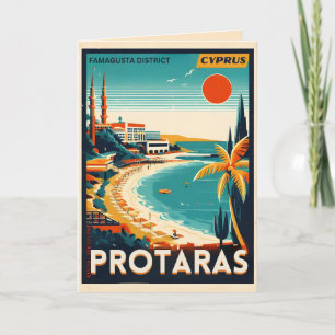 Protaras Cyprus vakantie aan het strand cadeau Kaart