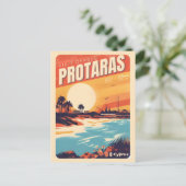  Protaras cyprus vakantie op strand cadeau Briefkaart (Staand voorkant)