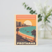  Protaras cyprus vakantie op strand cadeau Briefkaart (Staand voorkant)