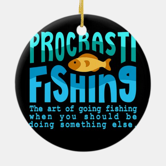 Protavisvangst Vist Citaten uit Mannen van vissers Keramisch Ornament (Achterkant)