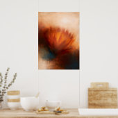 Protea Atmosferische Bloemige Abstractie Poster (Keuken)