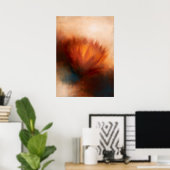 Protea Atmosferische Bloemige Abstractie Poster (Thuiskantoor)