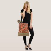 Protea Batik Hawaïaanse Tropische Monogram Strandt Tote Bag (Op model)