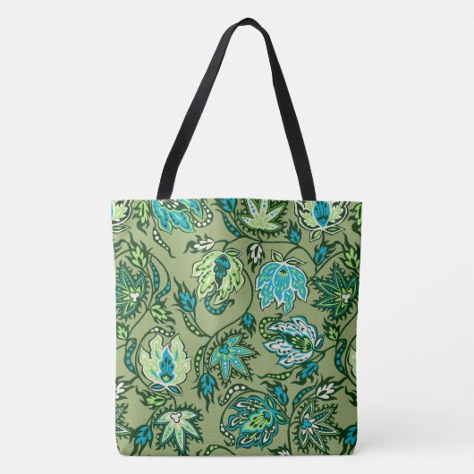 Protea Batik Hawaiian Tropical Floral Beach Bag Tote Bag (Voorkant)