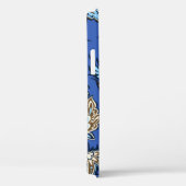 Protea Batik Hawaiian Tropical Floral Blue Case-Mate iPhone Case (Achterkant / Rechts)