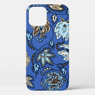 Protea Batik Hawaiian Tropical Floral Blue Case-Mate iPhone Case