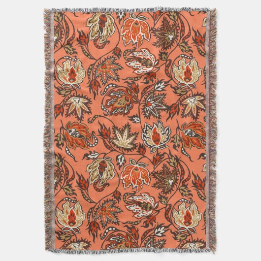 Protea Batik Hawaiian Tropical Throw Blanket Deken (Voorkant Verticaal)