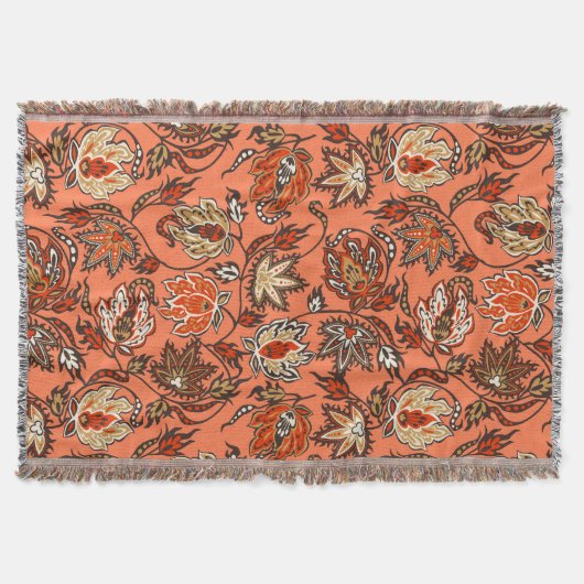 Protea Batik Hawaiian Tropical Throw Blanket Deken (Voorkant)