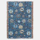 Protea Batik Hawaiian Tropical Throw Blanket Deken (Voorkant Verticaal)