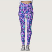 Protea Batik Hawaiian Tropische Floral Leggings (Voorkant)