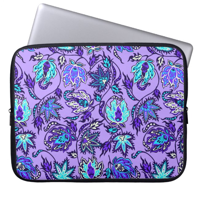 Protea Batik Tropical Neopreen Wetsuit Laptop Sleeve (Voorkant)