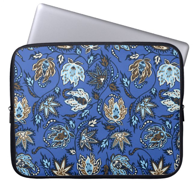 Protea Batik Tropical Neopreen Wetsuit Laptop Sleeve (Voorkant)