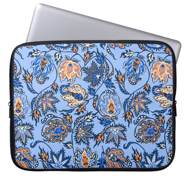 Protea Batik Tropical Neopreen Wetsuit Laptop Sleeve (Voorkant)