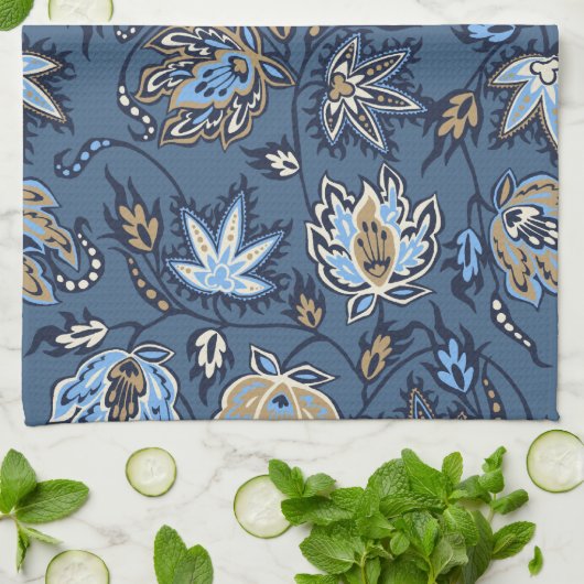 Protea Batik tropische bloem keukenhanddoek (Gevouwen)