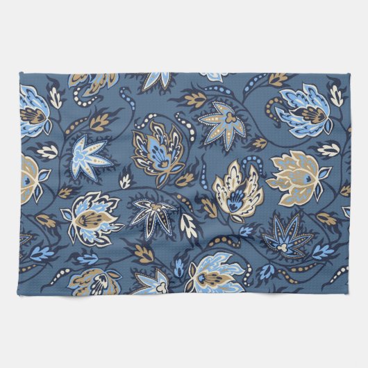 Protea Batik tropische bloem keukenhanddoek (Horizontaal)