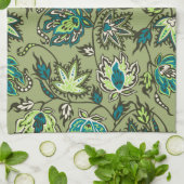 Protea Batik tropische bloem keukenhanddoek (Gevouwen)