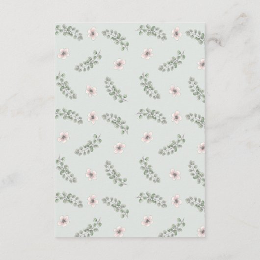 Protea Bloem Bruiloft Informatie Kaarten (Achterkant)