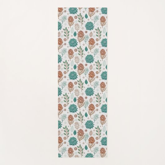 Protea Bloem Woestijn Bloemen roze Patroon Yogamat (Voorkant)