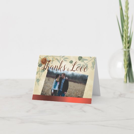 Protea Bloemen Dank u kaart (Voorkant)