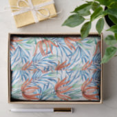 Protea bloemen en palmbladeren tropisch patroon tissuepapier (Geschenk)