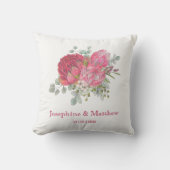 Protea Bloemen & Waratah Bruiloft Kussen (Voorkant)