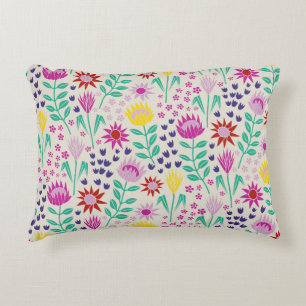 Protea Bloemenblok Print Millefleur lichten Accent Kussen