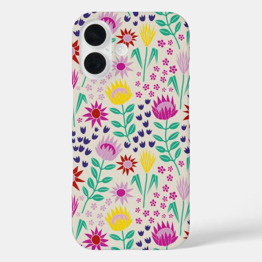 Protea Bloemenblok Print Millefleur lichten Case-Mate iPhone Case (Achterkant)
