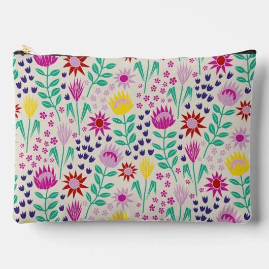 Protea Bloemenblok Print Millefleur lichten Etui (Voorkant)